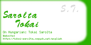 sarolta tokai business card